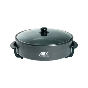 "Anex AG-3063 Sandwich Maker – Compact and efficient Multi Cooker with non-stick Pan, sleek design, and easy-to-use functionality for perfect Pizza, Karahi, pasta every time."