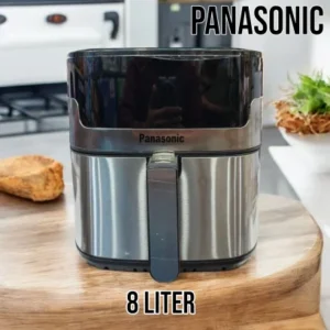 "Panasonic Gold 8L Air Fryer – Best airfryer in Pakistan with touch controls and fast air circulation system."